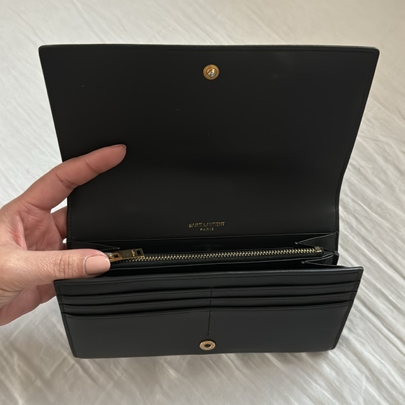 Saint Laurent YSL Flap Long Wallet Clutch - Picture 6 of 9